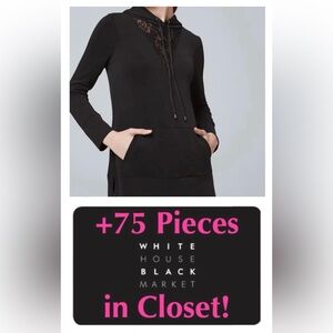 WHBM Lace Inset Hooded Tunic